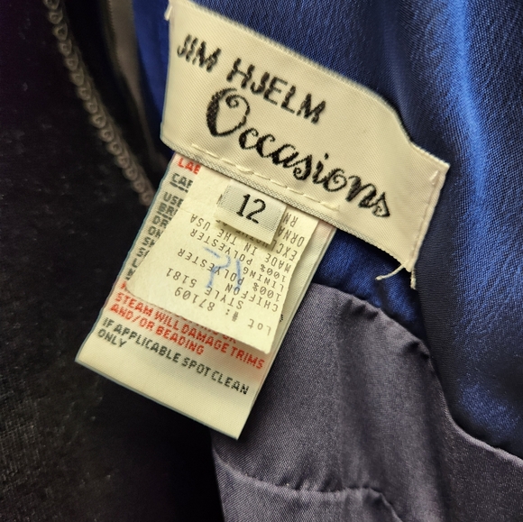 Jim Hjelm Blue Gown - Picture 10 of 12